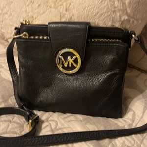 Michael Kors crossbody black wallet purse